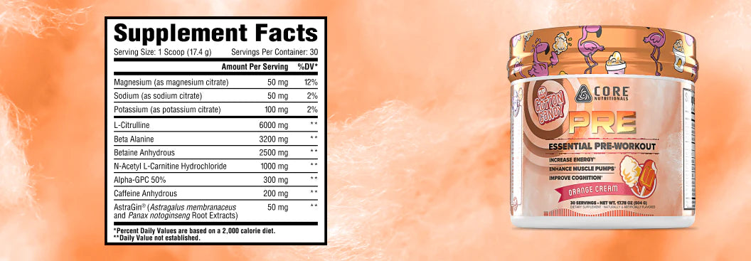 Core essential pre workout
